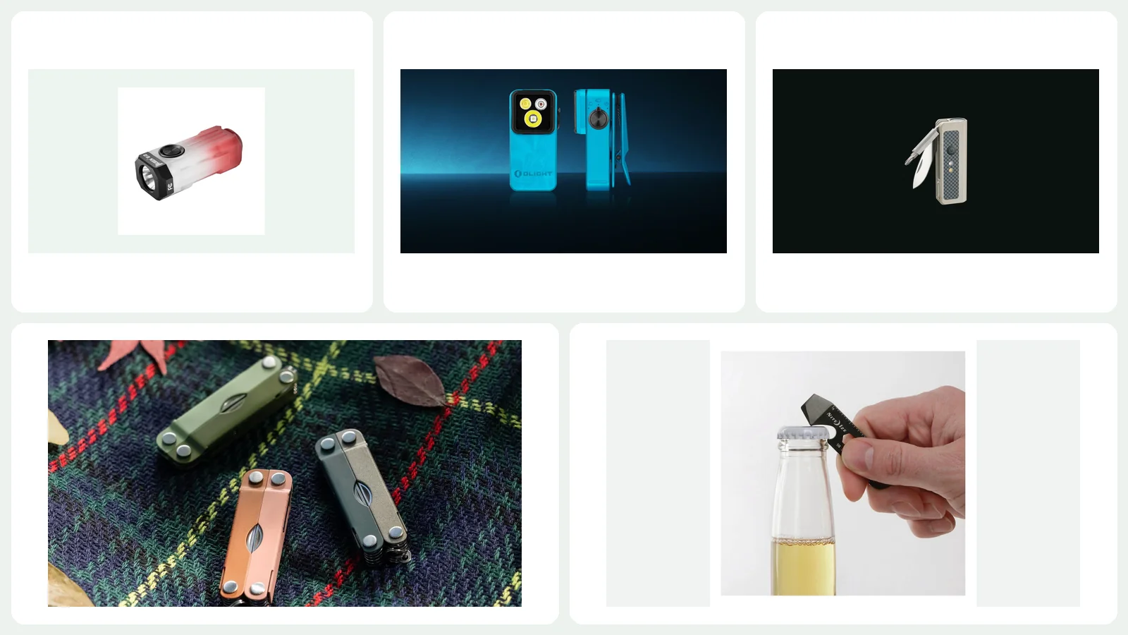Five compact everyday carry gadgets under $50, including lights, multitools and a key tool