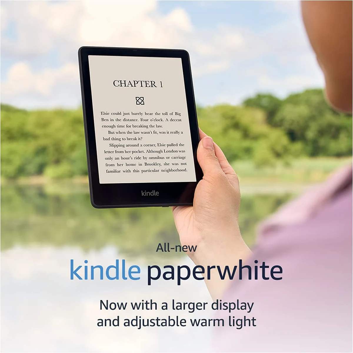All-new Kindle Paperwhite with a larger 7-inch display and adjustable warm light