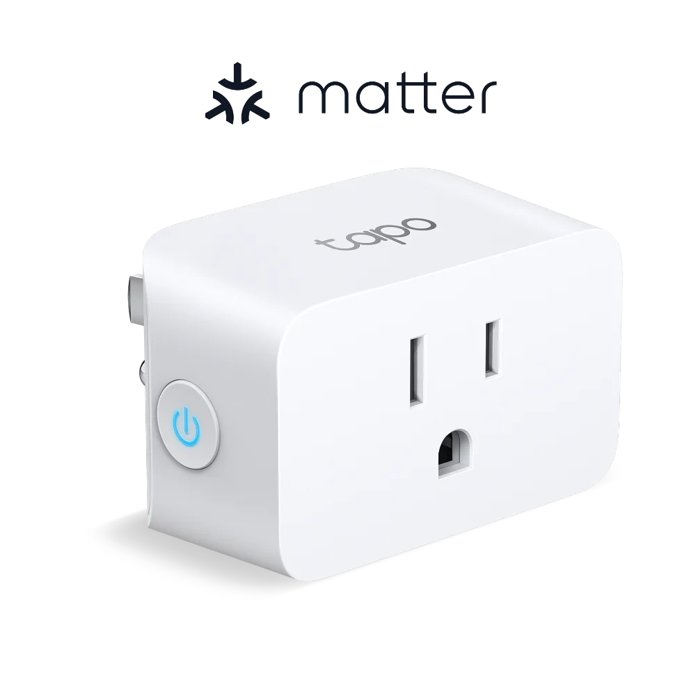TP-Link Tapo P125M compact Matter smart plug with side power button